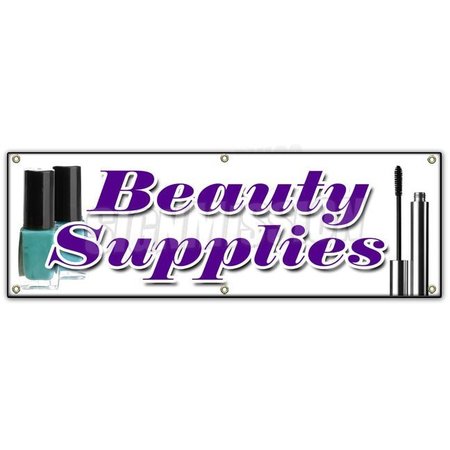 SIGNMISSION BEAUTY SUPPLIES BANNER SIGN professional hair care wholesale public B-72 Beauty Supplies